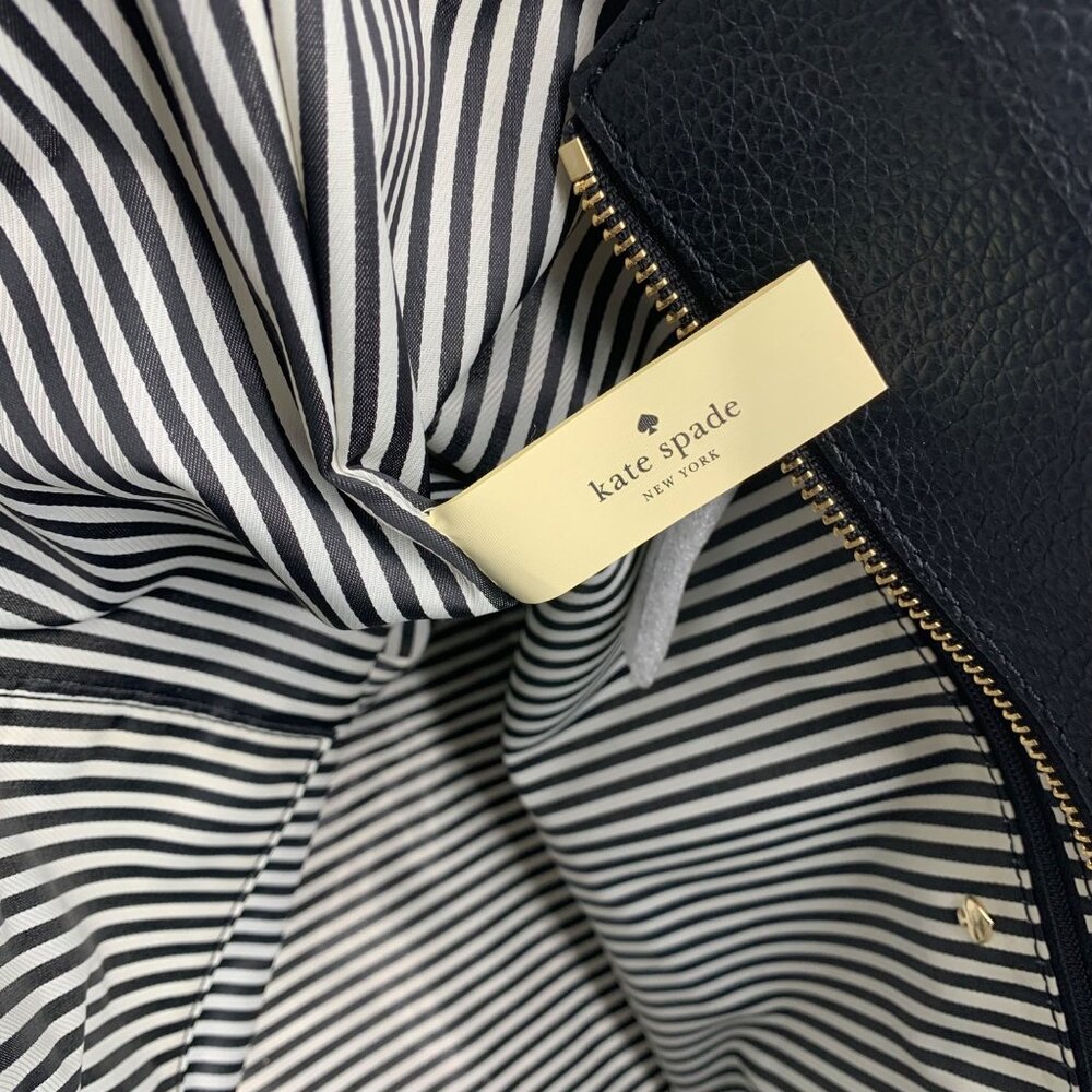 Kate Spade Jackson Street Black Leather Jana Tote - Picture 10 of 11